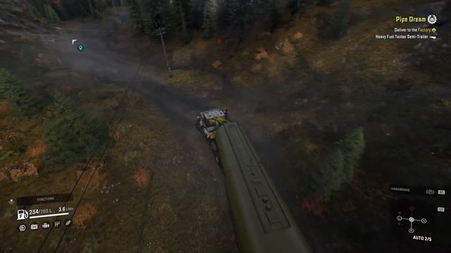 CAT Truck delivery a huge oil tank Game SnowRunner смотреть онлайн