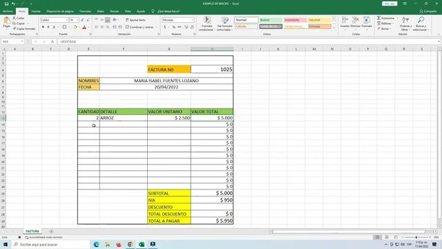 Como crear una factura en Excel смотреть онлайн