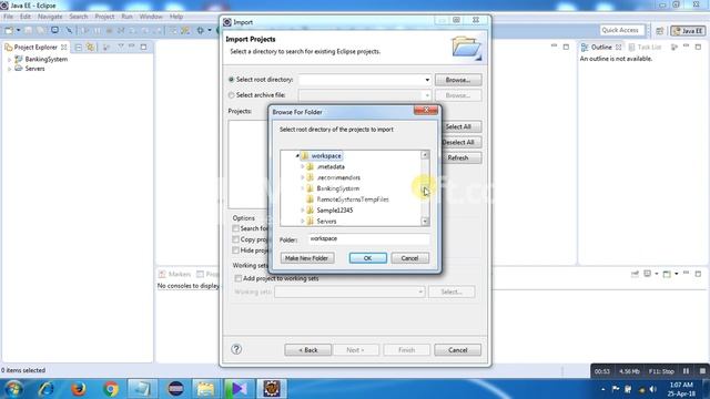 How to Import and Run a java project into Eclipse IDE смотреть онлайн