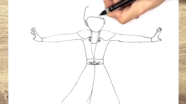 Elsa Queen Drawing, Coloring Pages | How to Draw Elsa смотреть онлайн
