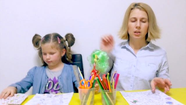 ЧЕЛЛЕНДЖ ЛЕВОЙ РУКОЙ ?рисуем левой рукой? LEFT HAND CHALLENGE color pictures for kids смотреть онлайн