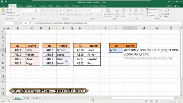 How to find Lookup Value in Multiple Table Array | Vlookup Function in Excel | смотреть онлайн