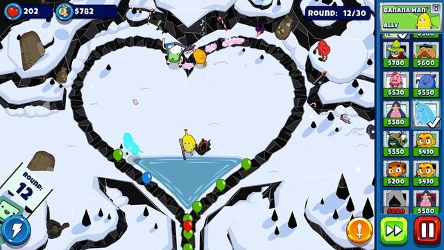 [4K] Bloons Adventure Time TD - Ice Kingdom : Ice King's Black Heart (Normal) смотреть онлайн