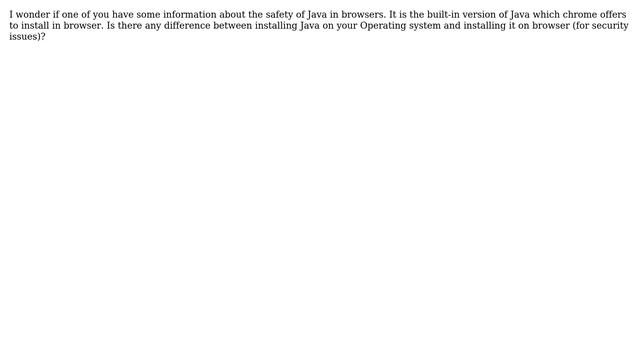 Is it completely safe to install java plug-in chrome browser? смотреть онлайн