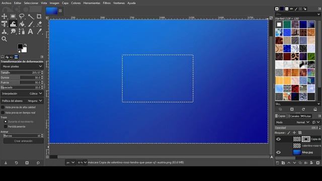 Como distorsionar una imagen con capas en GIMP 2.0 смотреть онлайн