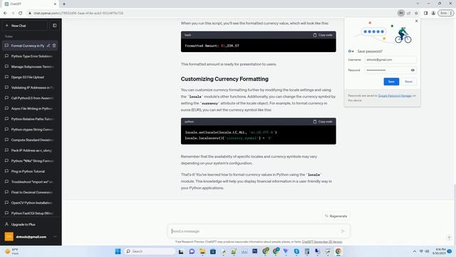 Currency formatting in Python смотреть онлайн