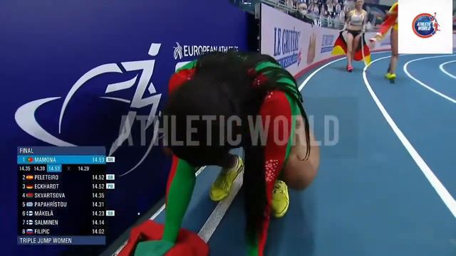 Triple jump women over 14 meter | Mamona win the gold . #athleticworld смотреть онлайн
