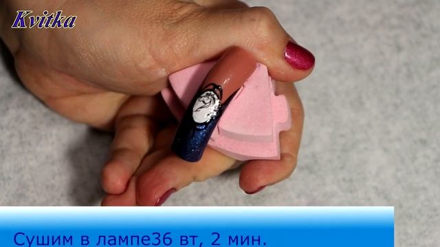 Новогодний дизайн ногтей: Микс+совмещение дизайнов. смотреть онлайн