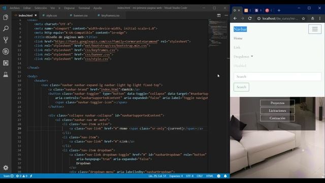 ? ¿Cómo Hacer una PÁGINA WEB en HTML RESPONSIVE con BOOTSTRAP 4 y CSS desde Cero? смотреть онлайн