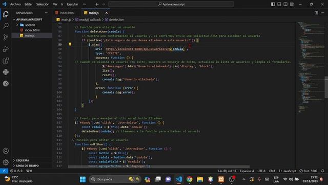 CONSUMIENDO API DE JAVA SPRING BOOT CON JAVASCRIPT AJAX Y JQUERY. смотреть онлайн