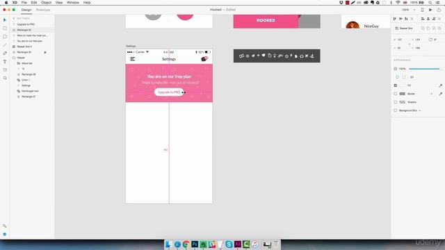 UI-UX Design with Adobe XD Design & Prototype a Mobile App | Settings Screen - 09 смотреть онлайн