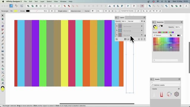 Create Diagonal STRIPES For Shapes In Affinity Designer In Minutes смотреть онлайн