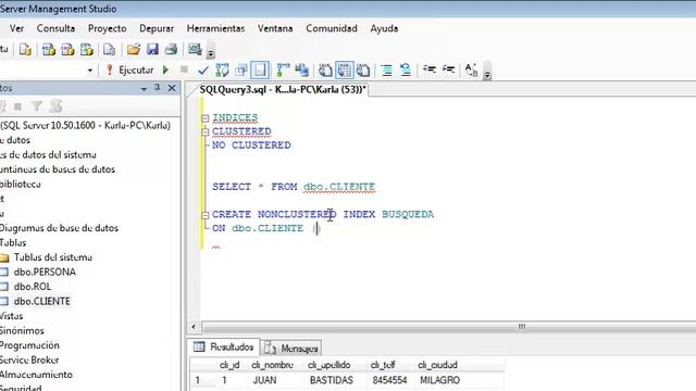 Creacion de Indices en SQL 2008 смотреть онлайн