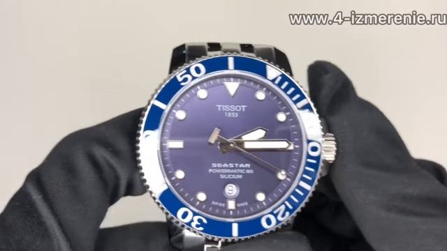 Обзор 4 Измерение Tissot Seastar 1000 Powermatic 80 Silicium T120.407.11.041.01 смотреть онлайн