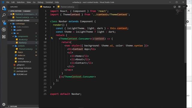 React Context & Hooks Tutorial #5 - Accessing Context (part 2) смотреть онлайн