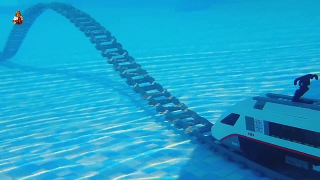 Lego train under water (PART 4) смотреть онлайн