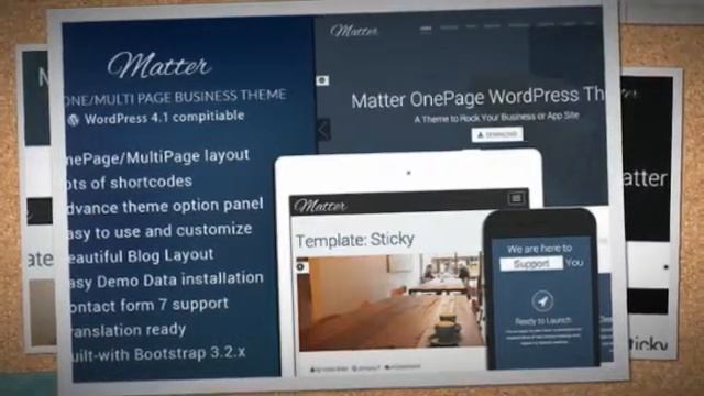 Matter – One/MultiPage WordPress Business Theme + Download смотреть онлайн
