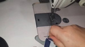 Обтачной шов в простую рамку