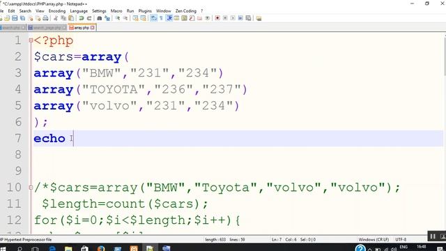 PHP 5 Multidimensional Arrays смотреть онлайн