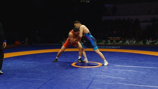 ГРЕКО-РИМСКАЯ БОРЬБА. Чемпионат Кыргызстана-2023. 87 кг 1\2 Калидин Асыкеев-Атабек Азисбеков смотреть онлайн