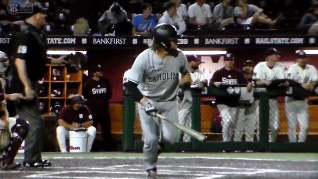 Mississippi State coach Chris Lemonis ejected after South Carolina's Cole Messina hits home run смотреть онлайн