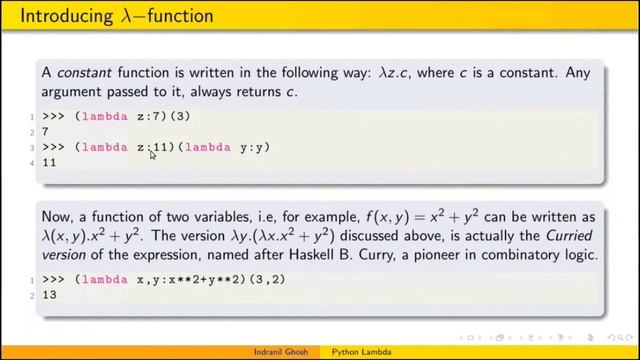 "Introducing Lambda Calculus with Python" - Indranil Ghosh (PyConline AU 2020) смотреть онлайн
