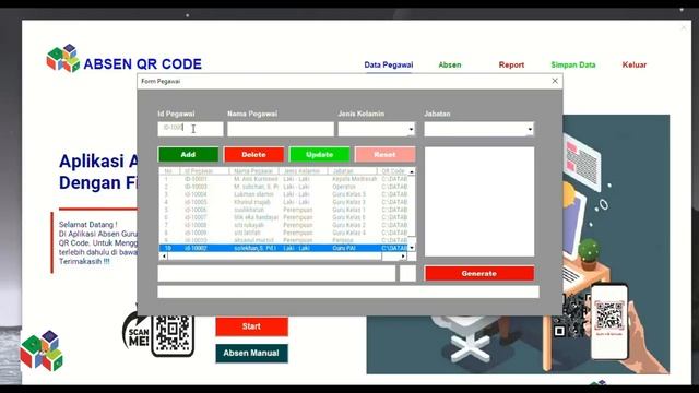 NEW APLIIKASI ABSEN GURU DAN KARYAWAN DENGAN QR CODE | FREE смотреть онлайн