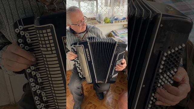 Russian Converter Bayan Rubin 7, Free Bass, Stradella, Tula accordion, Classical accordion, 120 bas смотреть онлайн