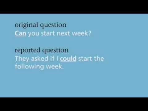 Reported questions – Mode preview – Module 11 Reported speec смотреть онлайн