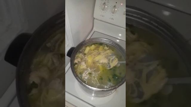 куриный суп с лапшой
