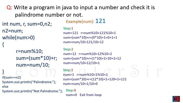 Palindrome Number in Java. (Part-16) смотреть онлайн