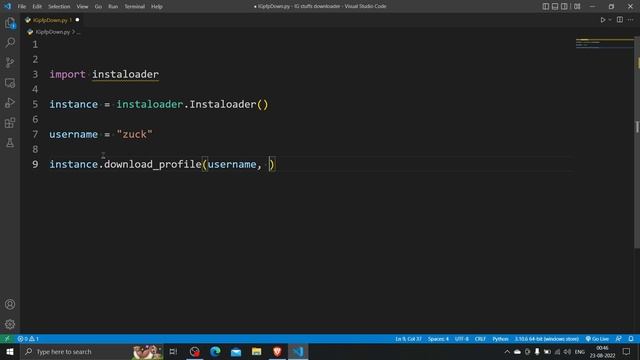 Download Anyone's Instagram's Account's Profile Pic with Python смотреть онлайн