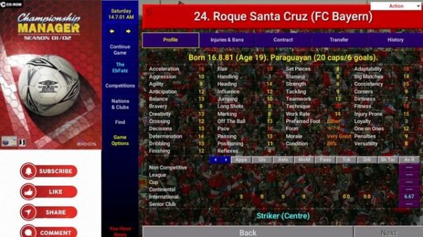 The 22 Best Potential Ability Players In Championship Manager 01/02 #CM0102