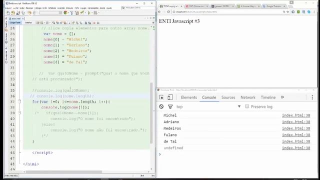 Javascript #3 - 2 - Mais sobre a função for e a propriedade length смотреть онлайн