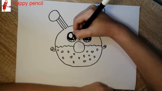 Как нарисовать милый пончик-зайку смотреть онлайн
