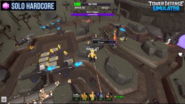 TDS Hardcore Solo With Golden Pyro [Solo Grinding Gems Wave 47] || TOWER DEFENSE SIMULATOR - ROBLOX смотреть онлайн
