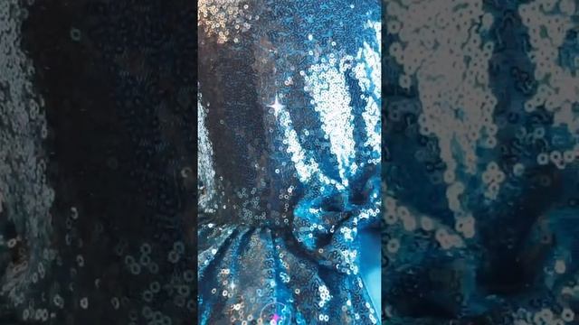 Голубое платье с блестками смотреть онлайн