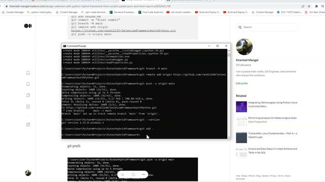 Checking code to Git and Github смотреть онлайн
