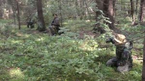 Ведение боя в лесу, действия тактической группы в линию