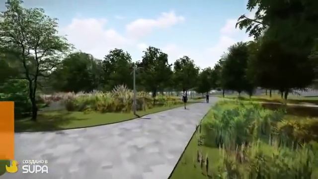Визуализация будущей набережной в г Алексеевка, Белгородской области смотреть онлайн