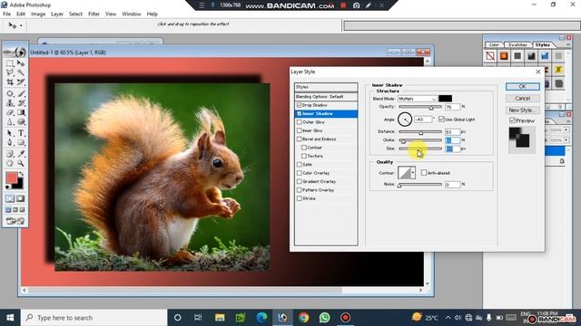 फोटोशॉप क्लास 13, Layer Styles, Blending Options, Layer Style apply in Photoshop Tutorial in Hindi смотреть онлайн