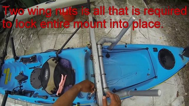 Key West Kayak - Hobie Adventure (Island) motor mount - Multiple rigging capabilities смотреть онлайн