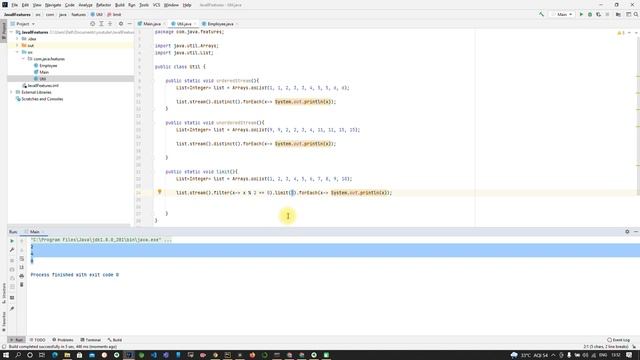 Java 1.8 Stream Methods | distinct | peek | limit | count смотреть онлайн
