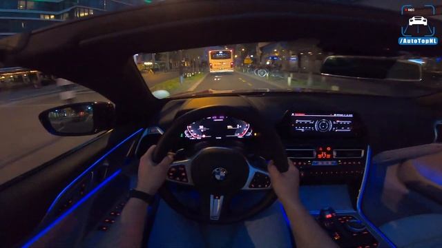 BMW 8 Series M850i Convertible NIGHT DRIVE POV W/ AMBIENT LIGHTING By AutoTopNL