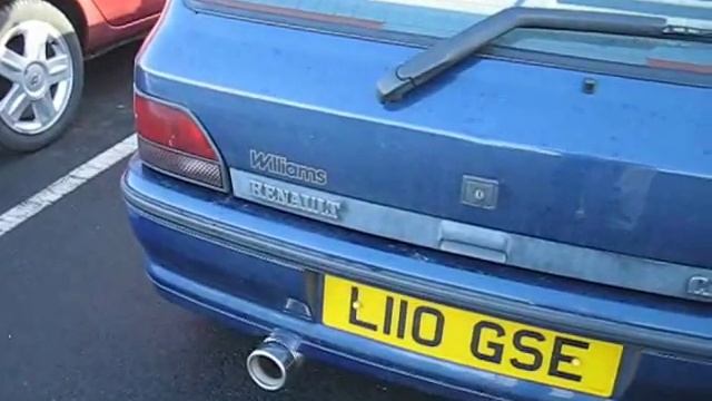 UK Renault Clio Williams 1 with K-Tec exhaust смотреть онлайн