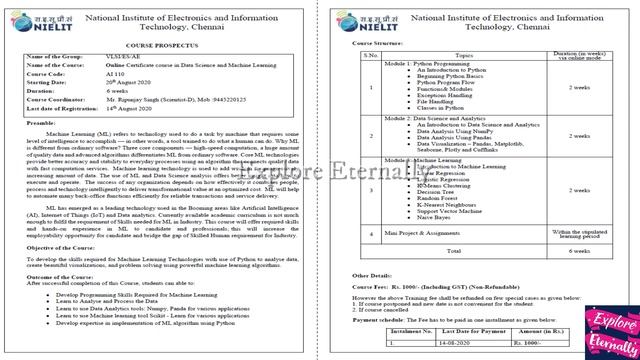 ONLINE COURSE | GOVERNMENT OF INDIA | 500|1000|2000| TAMIL | CHENNAI | PYTHON | ML | DATA SCIENCE | смотреть онлайн