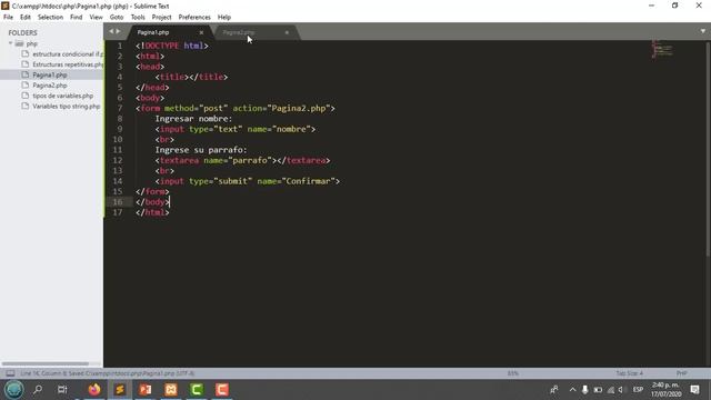 No 11 Envio de datos de un formulario usando el Control Textarea смотреть онлайн