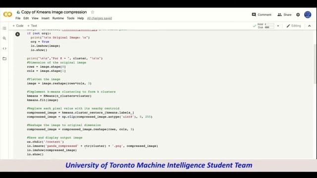 MIST101 Workshop 5-3: Using K-means for Image Compression смотреть онлайн