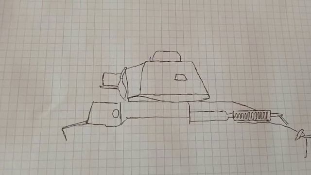 Как нарисовать танк D2 легко смотреть онлайн