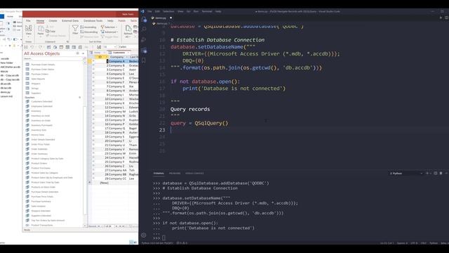Navigate Records using QSqlDatabase and QSqlQuery classes in PyQt5 смотреть онлайн